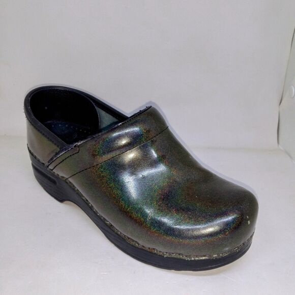 Dansko Professional Grey Prism Patent Clogs-EU 36 / US 6-Holographic-Iridescent - Picture 1 of 10